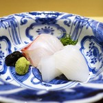 明石の針烏賊、鯛