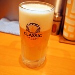 麺屋 すずらん - 生ビールはサッポロクラシック
