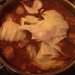 博多もつ鍋一級 - キャベツお代わりしましたｗ