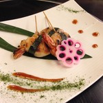 海鮮料理 吾作どん  - H.28.10.11.夜 けいたの海老のジェラシー 680円税別