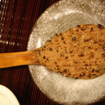 Tenjimboumarushin - ソバの実と西京味噌の炙りもの　