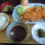 Hikari Shokudou - とんかつ定食（ナンととんかつが２枚！！）