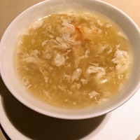翠亨園 - カニ肉とキヌガサ茸のとろみスープ