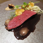 sincere - 蝦夷鹿のロース 栗と銀杏、マコモダケのパスタ風と共に2