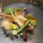 sincere - 手長海老のポワレと菜園仕立て