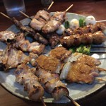 くるま屋 - 料理写真:焼き鳥おまかせ14本