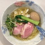 麺処 きなり - 味玉 汐そば (850円)