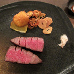 グリルグリーン - 大和牛A5のうちひら。ステーキ100g3300円+税サ料