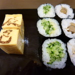 鮨辰巳 - 玉子焼き　かっぱ巻き・やまごぼう