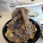 焼肉のさがみや - リブロース丼３枚盛り（大盛）1,600円