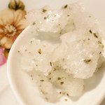 ラ スフォリーナ - メニューピッコロ<平日限定> 1400円 のフレッシュハーブのシャーベット