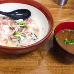 きくや - 限定：ご飯割り後+アラ汁