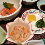 ヤマニ - 竹定食の小鉢とお漬物
