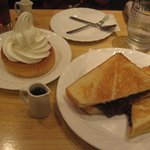 コメダ珈琲店 - ミニシロノワールと小倉トースト