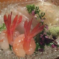 瀬里奈 本店 - 鱸の氷〆と甘海老