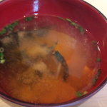 天すけ - 味噌汁も美味しかったです！