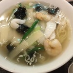 海老とイカの湯麺