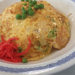 展望レストランサンライズ - 天津飯アップ