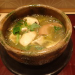 肥後橋 やま本 - あわび茸のと鮑の汁物