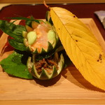 肥後橋 やま本 - 八寸・木の葉の陰に