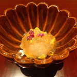 肥後橋 やま本 - 先付　蕪　ジェル仕立