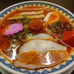 Yamagata Karamiso Ra-Men Kizuna - 辛味噌らーめんレッド(930円)