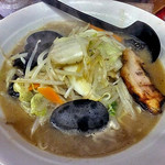 ラーメン きたさん - 料理写真:豚骨野菜ラーメン（大盛り）（２０１６年１０月）