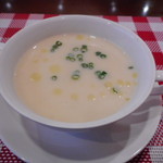 ビストロ アオキ - ひよこ豆のポタージュ