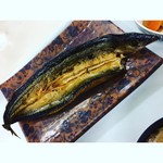 波止場食堂 - 焼きサンマ定食