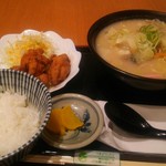 つるや - チャンポン麺唐揚定食