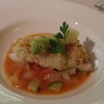 レストラン・マッカリーナ - 鱈のグリル トマトソースのガスパチョ風