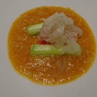 筑紫樓 銀座店 - 燕の巣とタラバガニの蟹卵ソース