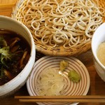 横濱蕎麦 傳介 - 豚きのこせいろ＋とろろご飯   1,000円