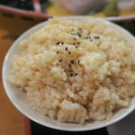 Sadoshizenshoku Resutoran Takashi - 白米と玄米から選べます。どちらも佐渡米
