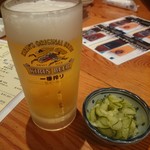 野風増 - 2016年9月　生ビール　580円