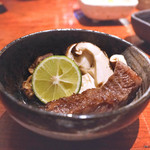 よろにく - 松茸焼きにサーロインを添えて