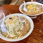 喜八 - H28.10.08 ネギ味噌中辛中盛＆味噌中辛