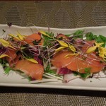 志木葉 - 鮭燻製と地野菜・柚子胡椒ジュレサラダ