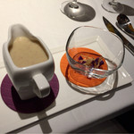 このお店の自慢の一品、季節のポタージュ。