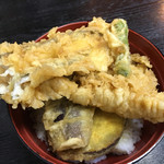 割烹 嶋村 - 穴子きす天丼