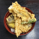 割烹 嶋村 - 穴子きす天丼