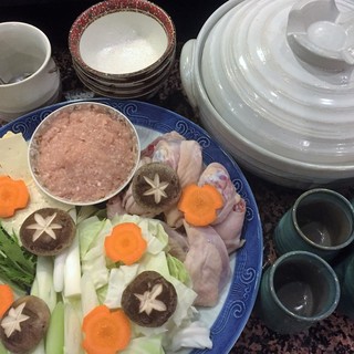 「博多水炊きセット」野菜、つくね、豆腐セット