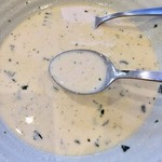 パスタール - H28.10.16 明太子と大葉のクリームパスタ　残ったスープ