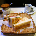 喫茶ベル - トーストセット（ハム）