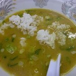 一二三 - カレーとんこつの〆はご飯ダイブ！