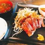 h Teppambaru akichi - 北海道産イチボステーキランチ