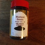 南インド料理 葉菜 - 2016年9月：マスタードシード(\320)…美味しかったから買っちゃった。この後売っているのを見たら半分以下の量でもっと高かった…