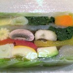 Le Salon de Legumes - 【２皿目】野菜だけのテリーヌ。この店のスペシャリテ