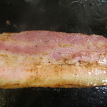Teppanyaki Juubee - (2016-10-19)  ホエー豚の厚切りベーコン