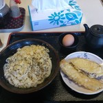 手打十段 うどんバカ一代 - 天ぷらもいただきましたが、うどんだけを食べてしまいました。